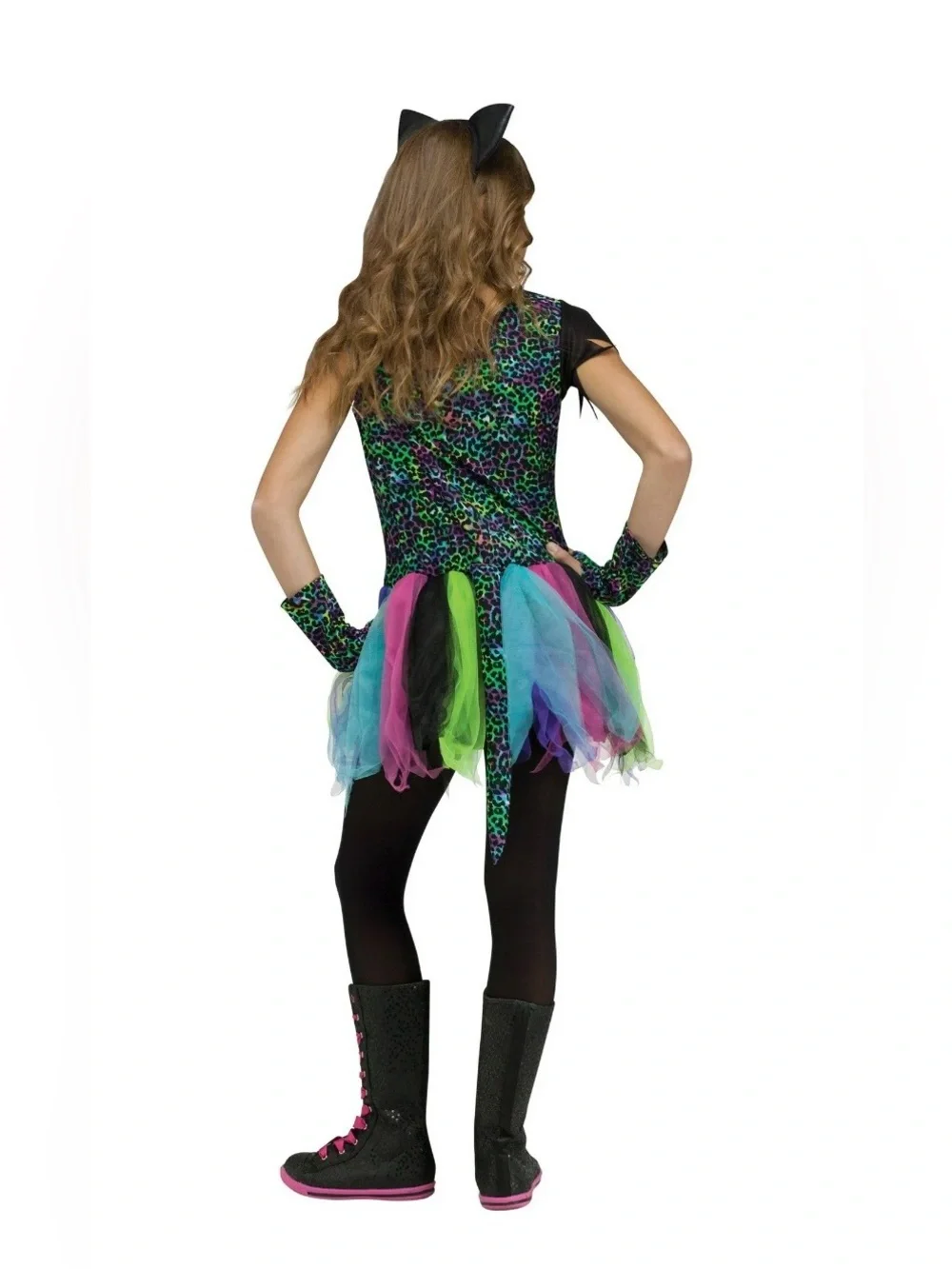 Spirit Halloween Costume Wild Rainbow Cat - Kids Size Medium (8-10) - Picture 15 of 15